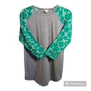Lularoe Medium Randy Raglan Tee
